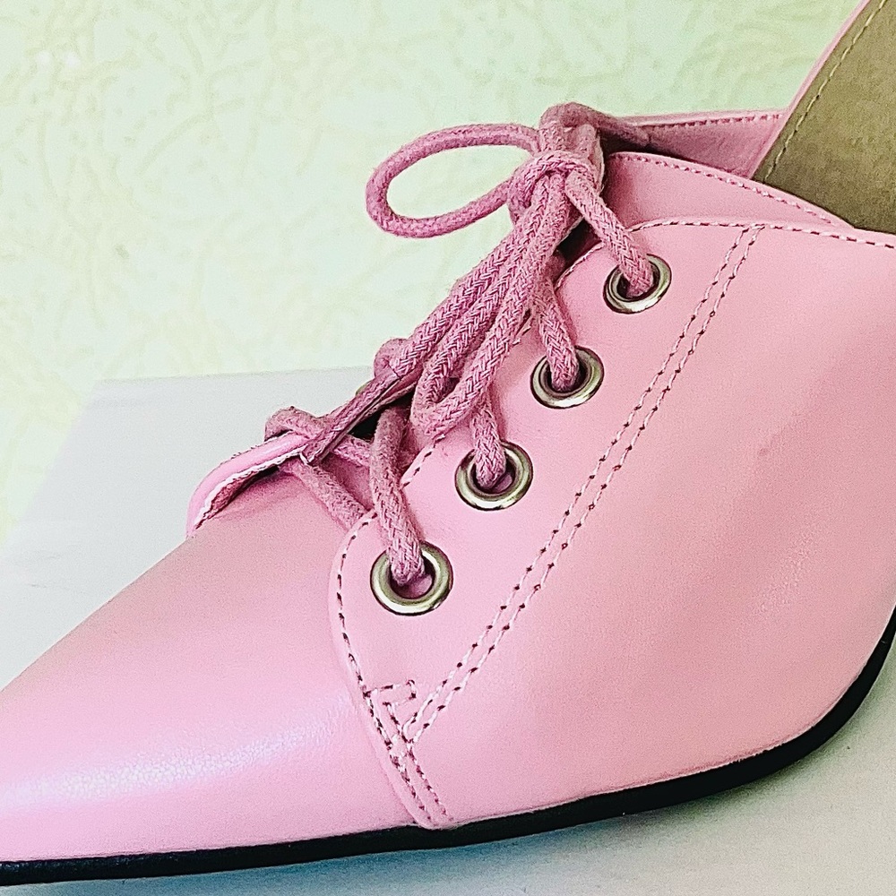 Ego ‘Sporty Spice’ Faux Leather Lace-up Stiletto Heels | Open-Heel | UK Size 4 - Picture 12 of 16
